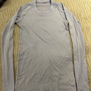Lavender Color Lululemon Long Sleeve Tech Shirt